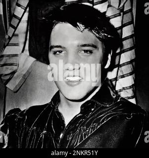 Elvis Presley - TV Radio Mirror, March 1957 - AI enhanced photo Stock Photo