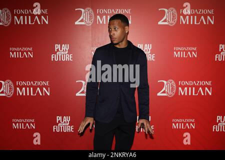 Milan, Italy. 23rd Feb, 2023. Aster Vranckx of Belgium attends the Gala Dinner held to celebrate the 20th Anniversary of the Fondazione Milan in Milan, Italy Credit: Mickael Chavet/Alamy Live News Stock Photo