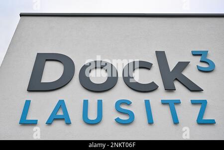 Spreetal, Germany. 22nd Feb, 2023. Dock3 Lausitz is for founders and startups. It has fully equipped offices, flexible workshop, meeting rooms and coworking at the Schwarze Pumpe industrial park. Credit: Patrick Pleul/dpa/Alamy Live News Stock Photo