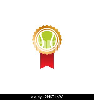 Special Tennis Symbol Logo. Tennis Gold Design Stock Vector