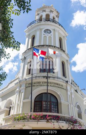 Palacio Consistorial de Santo Domingo, Calle Arzobispo Meriño, Santo Domingo, Dominican Republic, Greater Antilles, Caribbean Stock Photo