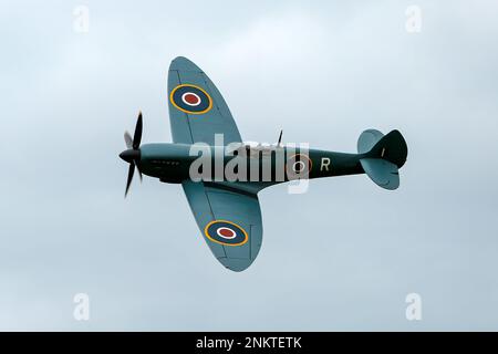 This is the Supermarine Spitfire PRXI and served with the RAF between 1944-45. This display was at Shoreham Airshow 2014, Shoreham Airport, East Sussex, UK.  30th August 2014. Stock Photo