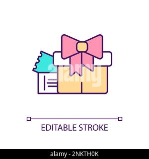 Rewards for loyal customers RGB color icon Stock Vector