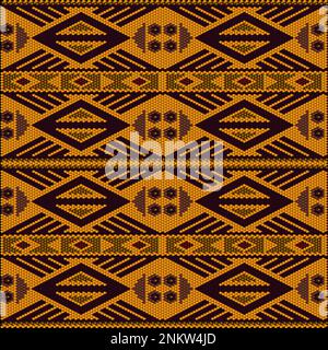 Ornament, mosaic, ethnic, folk pattern. It is made in bright, juicy, perfectly matching colors. Stock Vector