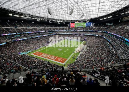 LAS VEGAS, NV - FEBRUARY 06: Los Angeles Chargers quarterback Justin Herbert  (10) waits to be interviewed after being selected as the offensive MVP of  the NFL Pro Bowl presented by Verizon