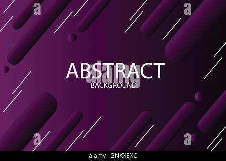 Purple color geometric background. Dynamic shapes composition. Stock Vector