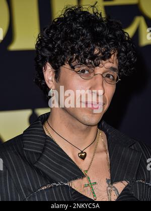 Hollywood, United States. 23rd Feb, 2023. HOLLYWOOD, LOS ANGELES, CALIFORNIA, USA - FEBRUARY 23: Sebastian Chacon arrives at the Premiere Of Amazon Prime Video's 'Daisy Jones & The Six' Season 1 held at the TCL Chinese Theatre IMAX on February 23, 2023 in Hollywood, Los Angeles, California, United States. ( Credit: Image Press Agency/Alamy Live News Stock Photo