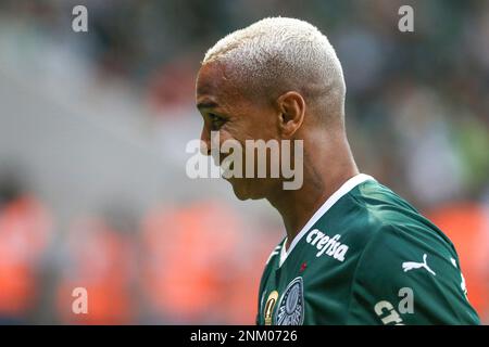 SP - Sao Paulo - 01/26/2022 - PAULISTA 2022, PALMEIRAS X PONTE PRETA - Rony  Palmeiras player regrets lost chance during a match against Ponte Preta at  the Arena Allianz Parque stadium