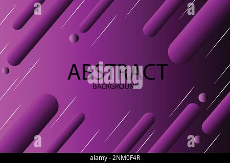 Purple color geometric background. Dynamic shapes composition. Stock Vector