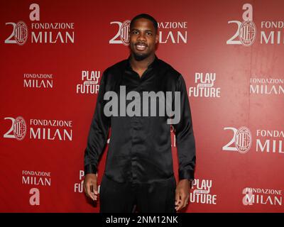 Milan, Italy. 23rd Feb, 2023. AC Milan goalkeeper Mike Maignan of France attends the Gala Dinner held to celebrate the 20th Anniversary of the Fondazione Milan in Milan, Italy Credit: Mickael Chavet/Alamy Live News Stock Photo