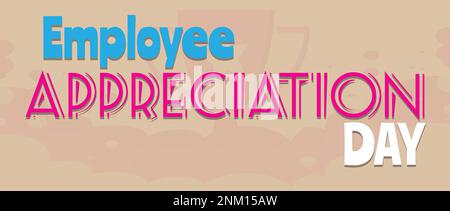 Happy Employee Appreciation Day, Employee of the month Stock Vector