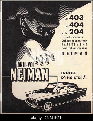 PEUGEOT 404 - ANTIVOL Neiman