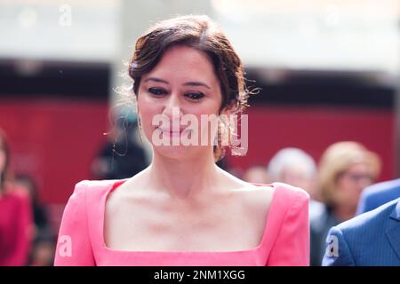 Madrid, Spain. 24th Feb, 2023. The president of the Community of Madrid, Isabel Diaz Ayuso, during the 40th anniversary of the Statute of Autonomy of Madrid, at the Real Casa de Correos. Credit: SOPA Images Limited/Alamy Live News Stock Photo