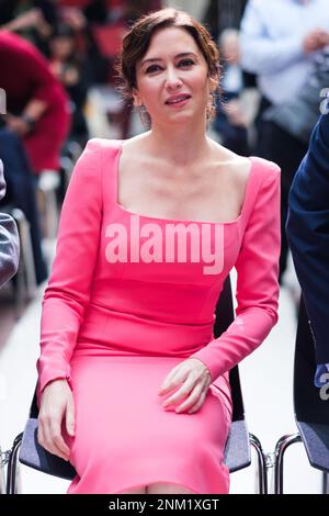 Madrid, Spain. 24th Feb, 2023. The president of the Community of Madrid, Isabel Diaz Ayuso, during the 40th anniversary of the Statute of Autonomy of Madrid, at the Real Casa de Correos. Credit: SOPA Images Limited/Alamy Live News Stock Photo