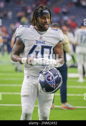 Houston, TX, USA. 9th Jan, 2022. Tennessee Titans running back D