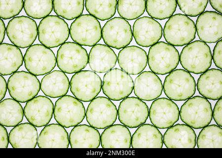 Cucumber, texture, backlight, wallpaper, abstract, healthy, background Stock Photo