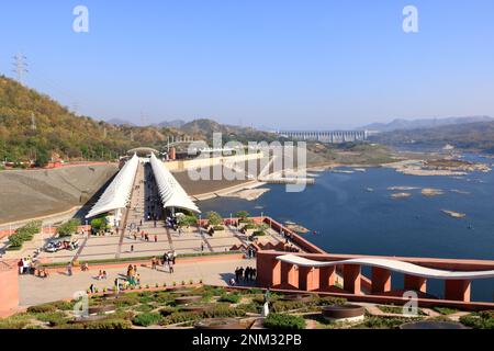 Sardar Sarovar Dam - Gujarat (Kevadia Gaam), India Stock Photo