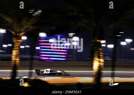 Nyck de Vries (NLD) AlphaTauri AT04. Formula One Testing, Day Two, Friday 24th February 2023. Sakhir, Bahrain. Stock Photo