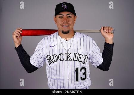 Colorado Rockies' Alan Trejo plays during a baseball game, Thursday, April  28, 2022, in Philadelphia. (AP Photo/Matt Slocum Stock Photo - Alamy