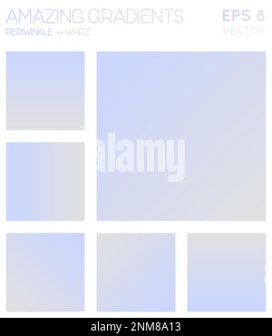 Colorful gradients in periwinkle and white color tones. Adorable gradient background, bold vector illustration. Stock Vector