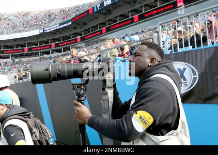 CHARLOTTE, NC - NOVEMBER 21: Thomas Davis, a former NFL linebacker played  for the Carolina Panthers has