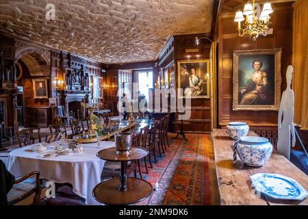 Interior, Powis castle, Wales Stock Photo