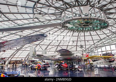 Red Bull Hangar 7, Flying Bulls, Salzburg, Austria Stock Photo