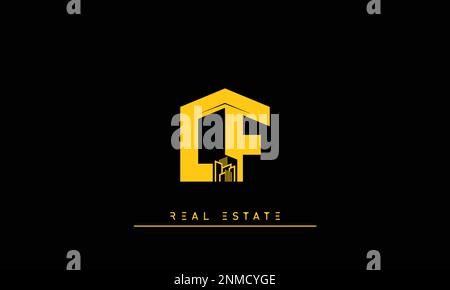 Real Estate letters Initials Monogram logo CF , FC Stock Vector