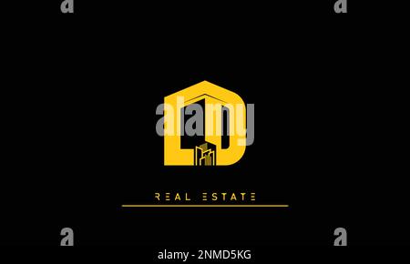 Real Estate letters Initials Monogram logo CD , DC Stock Vector