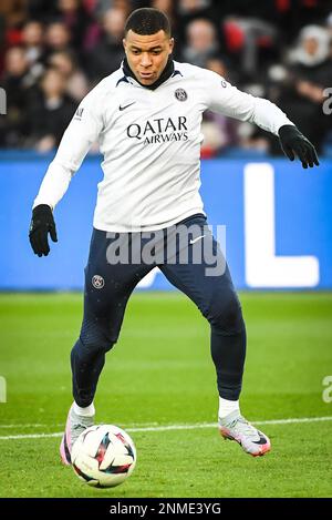 Kylian MBAPPE of PSG during the training of the Paris Saint-Germain team on February 24, 2023 at Parc des Princes stadium in Paris, France - Photo Matthieu Mirville / DPPI Stock Photo