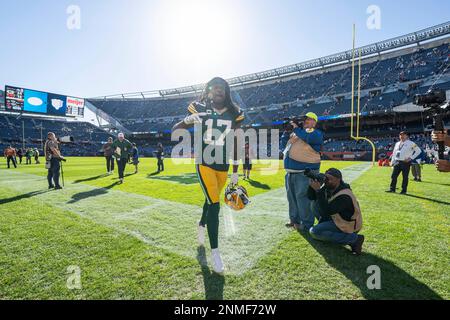 October 24, 2021: Green Bay Packers linebacker Whitney Mercilus #50 defends  against Washington Football Team offensive tackle Charles Leno Jr. #72  during NFL football game between the Washington Football Team and the