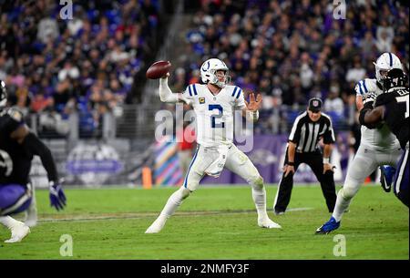 Tennessee Titans vs. Indianapolis Colts. NFL match poster. Two american  football players silhouette facing each other on the field. Clubs logo in  back Stock Photo - Alamy