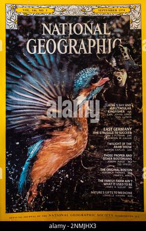 National Geographic magazine cover September 1974 Stock Photo
