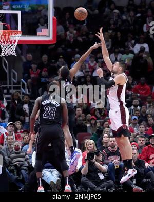 Chicago Bulls guard Zach LaVine (8) dunks against the Miami Heat during the  second half of an NBA basketball play-in tournament game, Friday, April 14,  2023, in Miami. (AP Photo/Rebecca Blackwell Stock