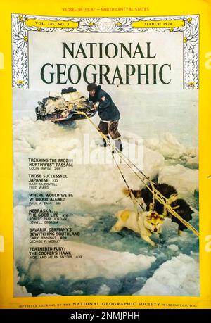 National Geographic magazine cover March 1974 Stock Photo