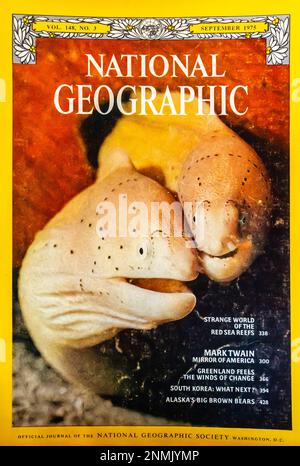 National Geographic magazine cover September 1975 Stock Photo