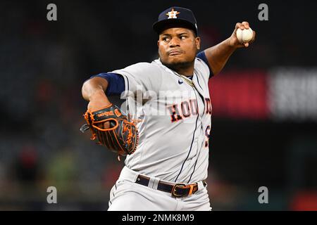 June 21, 2016: Houston Astros shortstop Carlos Correa (1) throws to first  during the Major League Baseball game between the Los Angeles Angels of  Anaheim and the Houston Astros at Minute Maid