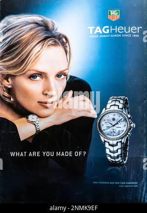 Vintage heuer advert hi res stock photography and images Alamy