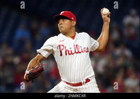 Philadelphia Phillies starting pitcher Ranger Suarez in action during a  baseball game, Saturday, Sept. 10, 2022, in Philadelphia. The Phillies won  8-5. (AP Photo/Chris Szagola Stock Photo - Alamy