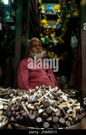 Bangladesh. 4th July, 2022. Traditional wholesale second hand car parts market known as Dolaikhal parts market. (Photo by Md. Noor Hossain/Pacific Press) (Credit Image: © Md. Noor Hossain/Pacific Press via ZUMA Press Wire) EDITORIAL USAGE ONLY! Not for Commercial USAGE! Stock Photo