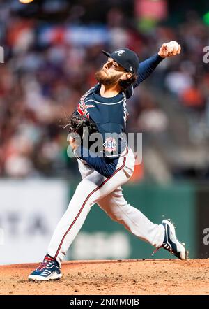 San Francisco, USA. 17th Sep, 2021. San Francisco Giants pitcher Logan Webb  (62) pitches to the Atlanta Braves in the first inning at Oracle Park on  Friday, September 17, 2021 in San