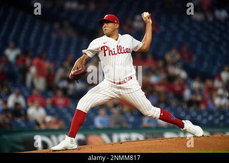 Philadelphia Phillies starting pitcher Ranger Suarez in action during a  baseball game, Saturday, Sept. 10, 2022, in Philadelphia. The Phillies won  8-5. (AP Photo/Chris Szagola Stock Photo - Alamy