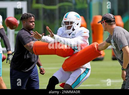 File:Miami Dolphins wide receiver Brandon Marshall of the American Football  Conference runs through the secondary