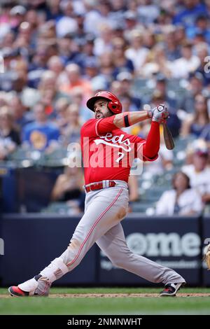 MILWAUKEE, WI - AUGUST 26: Cincinnati Reds infielder Jonathan