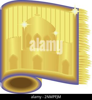 arab carpet icon Stock Vector