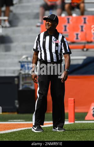 August 28, 2021: Illinois Fighting Illini quarterback Brandon Peters (18)  in action during the NCAA football game between Illinois Fighting Illini vs  Nebraska Cornhuskers at Memorial Stadium in Champaign, Illinois. Dean  Reid/CSM/Sipa