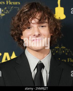 Los Angeles, USA. 24th Feb, 2023. Mason Thames arrives at the 2023 HCA Film Awards held at the Beverly Wilshire in Beverly Hills, CA on Friday, February 24, 2023. (Photo By Sthanlee B. Mirador/Sipa USA) Credit: Sipa USA/Alamy Live News Stock Photo