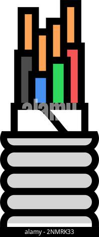 main feeder wire cable icon color illustration Stock Vector Image & Art ...