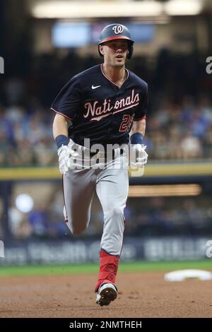 MILWAUKEE, WI - AUGUST 20: Washington Nationals left fielder Juan