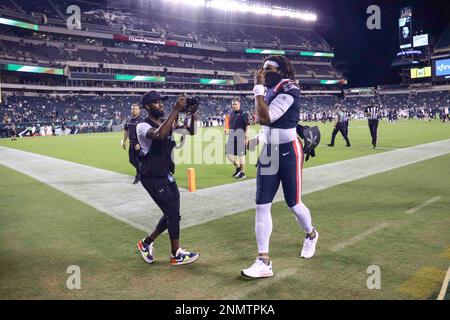 Philadelphia, PA, USA. 19th Aug, 2021. Philadelphia Eagles Wide receiver  ANDRE PATTON (41) see special-teams duties during a preseason game between  the New England Patriots and the Philadelphia eagles Thursday, Aug 19